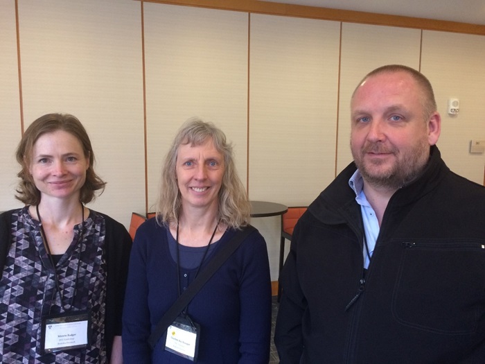 Merete Badger and Charlotte Hasager (DTU) together with investment manager Michael Hansen (IFD) in Boston
